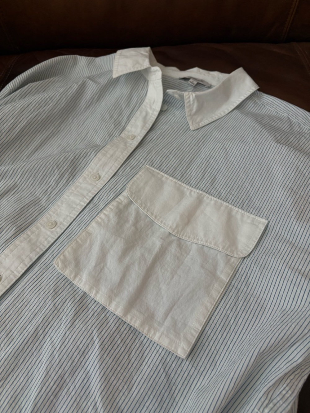 Madewell - Women’s Utility Cropped Shirt (Size L) - Picture 6 of 11